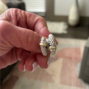 Women’s Lago two toned and diamond ring. Size 8.